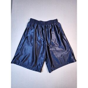 Champs Sports Mens Navy Blue Dazzle Basketball Shorts Large Shiny Athletic Gym